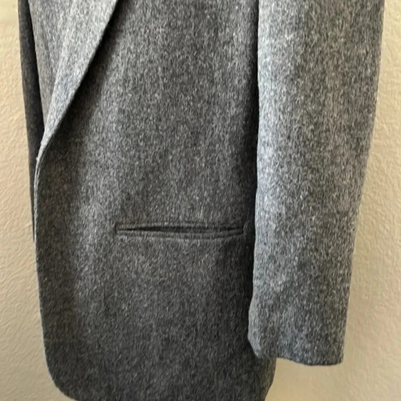 Gray/Black Wool‎ Blend Blazer - Picture 4 of 8